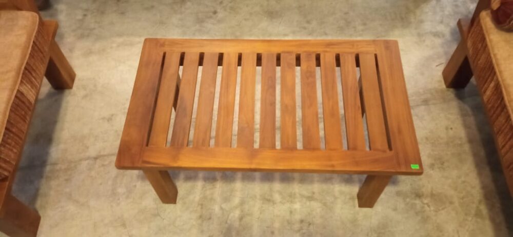 Teak Mat Finish 36x18 Pati stool - Image 2