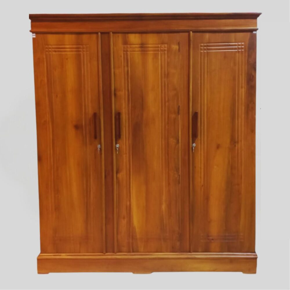 Teak Mat Almirah-3 Door Router Base - Image 2