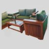 Teak Large 3:2:1 Box Set 2(With Glass Top Stone)