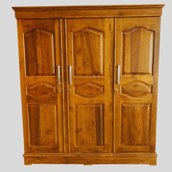 Teak Matt Finish 03 Door Wardrobe
