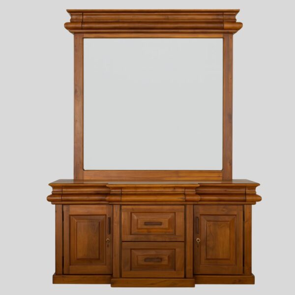 Teak Matt Finish Dressing Table (Batapaluwa Design)