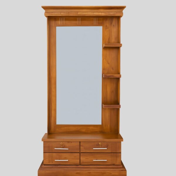 Teak Matt Finish Dressing Table