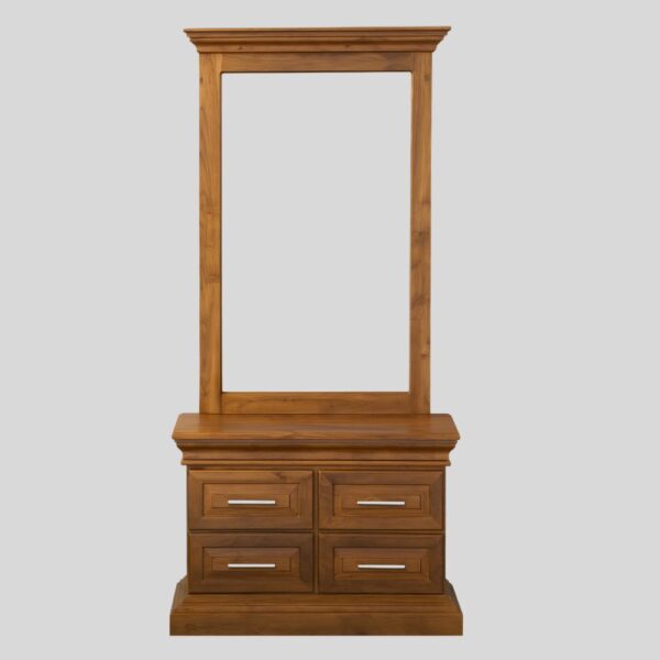 Teak Matt Finish Dressing Table