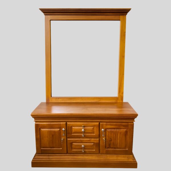 Teak Matt Finish Dressing Table