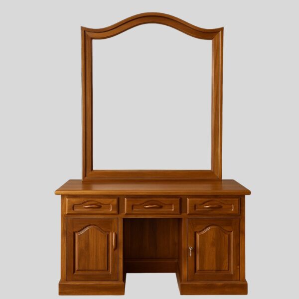 Teak Matt Finish Dressing Table