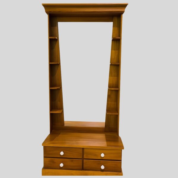 Teak Matt Finish Dressing Table