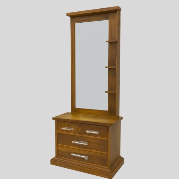 Teak Matt Finish Dressing Table