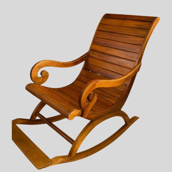 Teak Matt Finish Rocking Chair