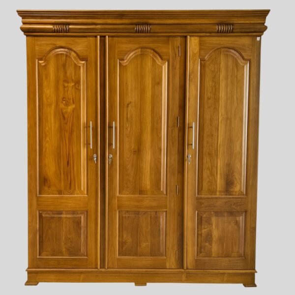 Teak Matt Finish 03 Door Almirah