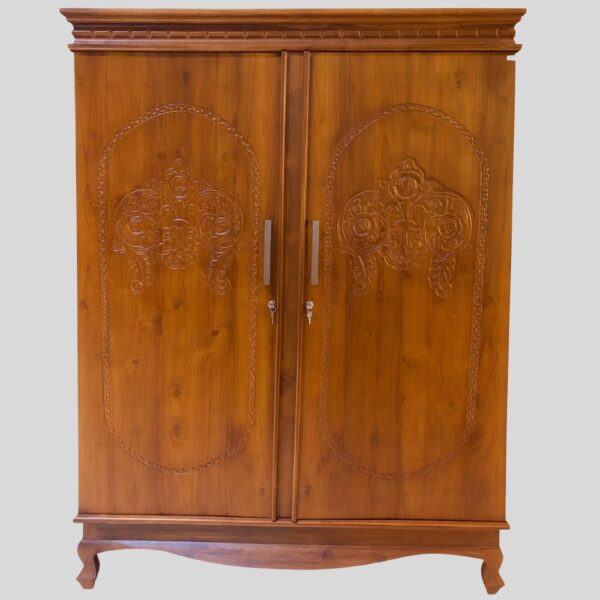 Teak Matt finish 02 Door Almirah