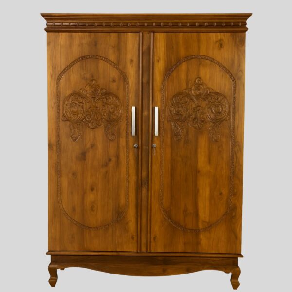 Teak Matt Finish 02 Door Almirah