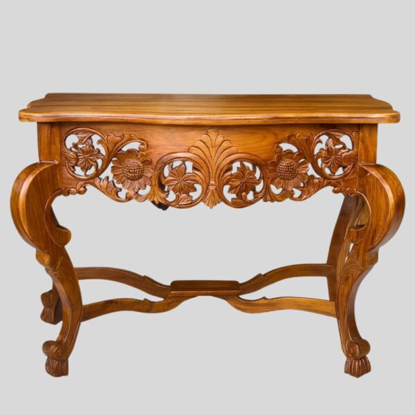 Teak Matt Finish Buddha Statue Stand