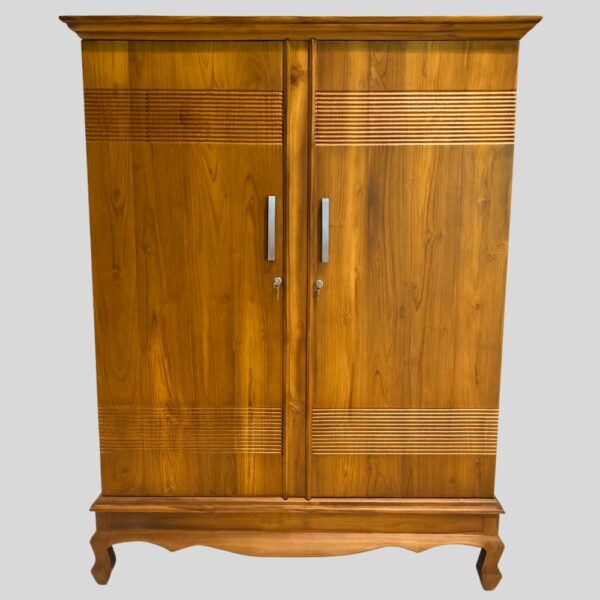 Teak Matt finish 02 Door Almirah