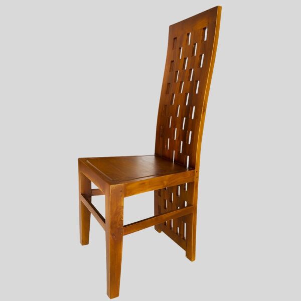 Teak Matt Finish Dinning Chair