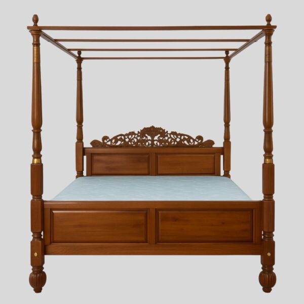 Teak Matt Finish (6X6.5 SIZE) Bed
