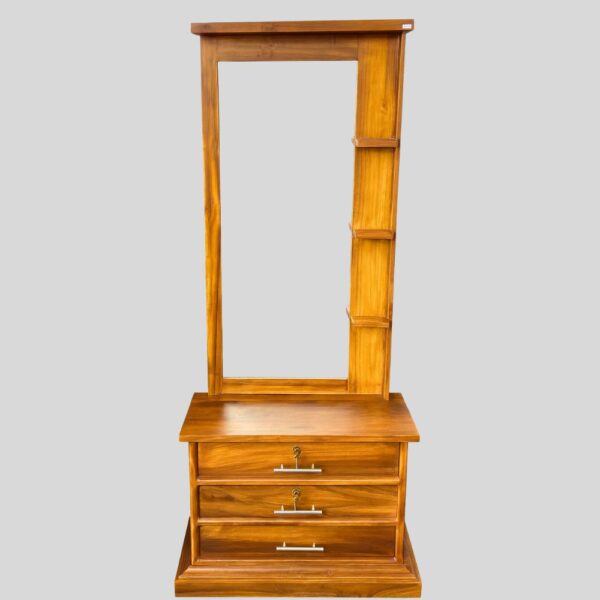 Teak Matt Finish Dressing Table