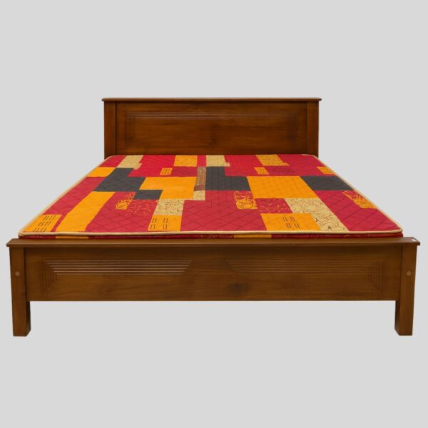 Teak Matt Finish (6X6 SIZE) Bed