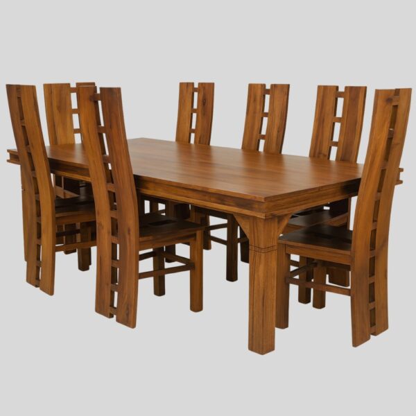 Teak Matt Finish Dinning Sets  (3.5X7 SIZE TABLE & 06 CHAIRS)