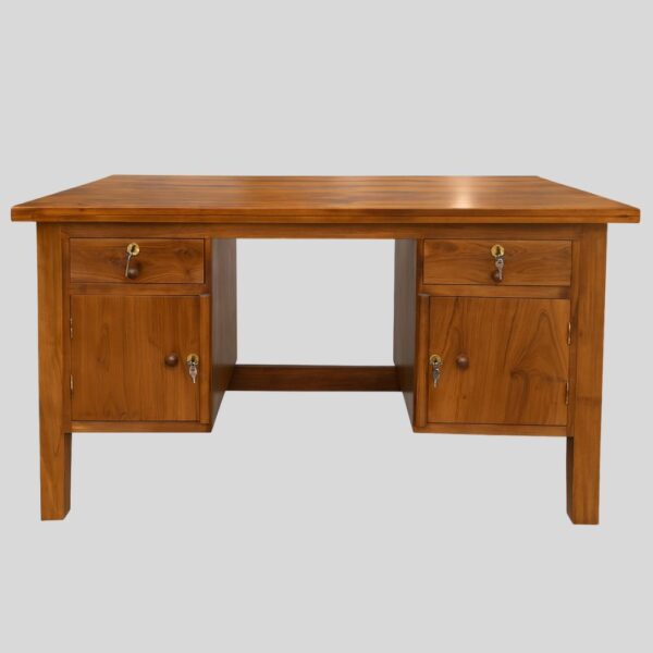 Teak Matt Finish Writing Table