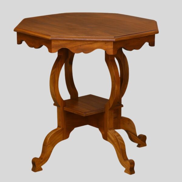 Teak Matt Finish Wooden Stool