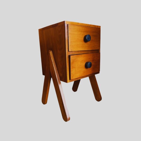 Teak Matt Finish Bed Side Cupboard
