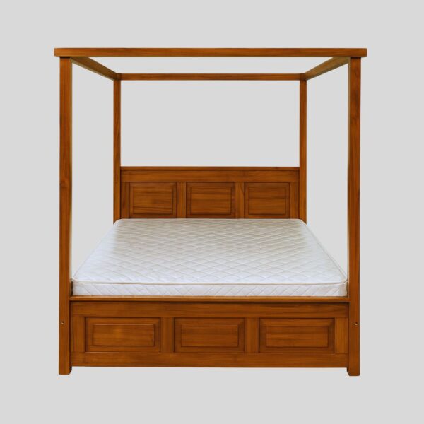 Teak Matt Finish (6X6.5 SIZE) Bed