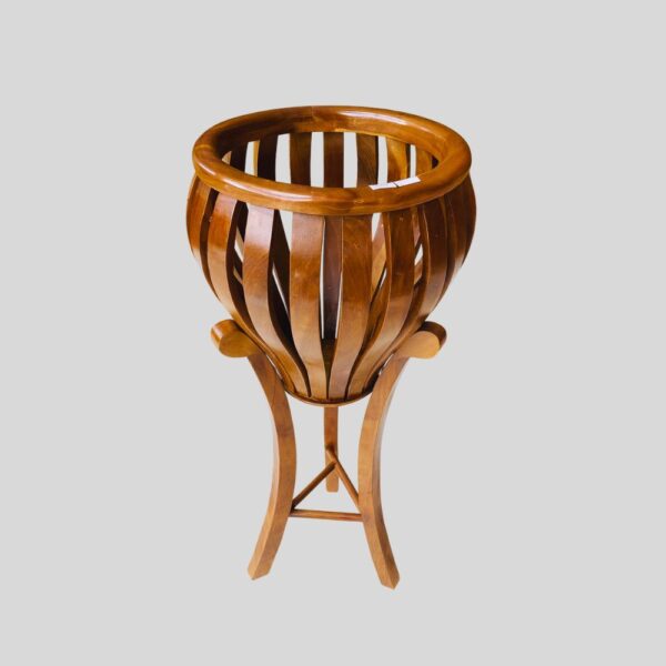 Teak Matt Finish Flower Vase