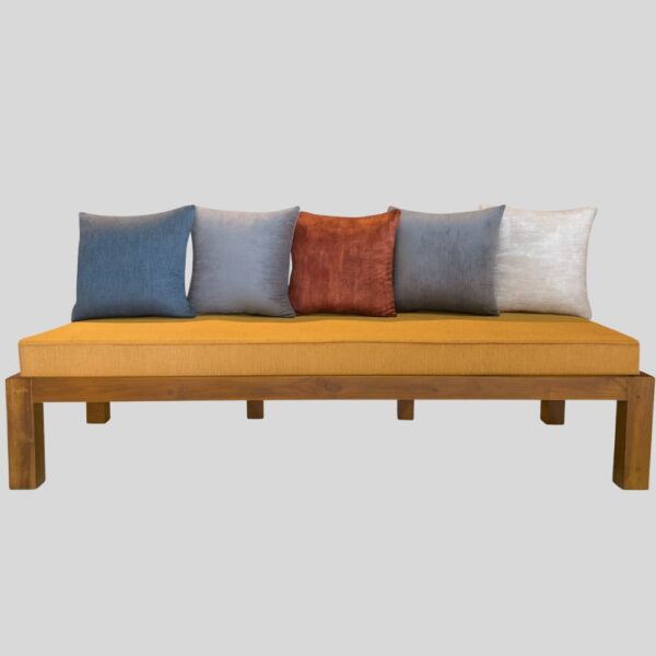 Teak Matt Finish Diwan Sofa