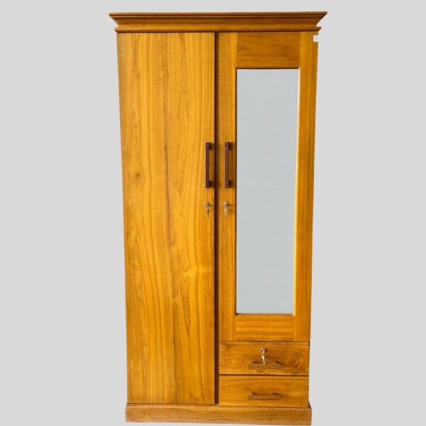 Teak Matt Finish 02 Door Almirah