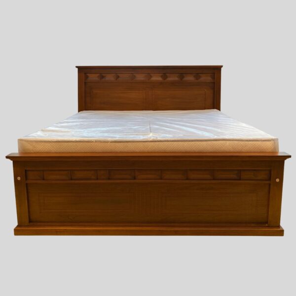 Teak Matt Finish (5X6.5 SIZE) Bed