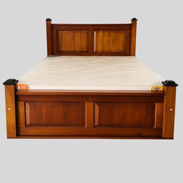 Teak Matt Finish (5X6.5 SIZE) Bed