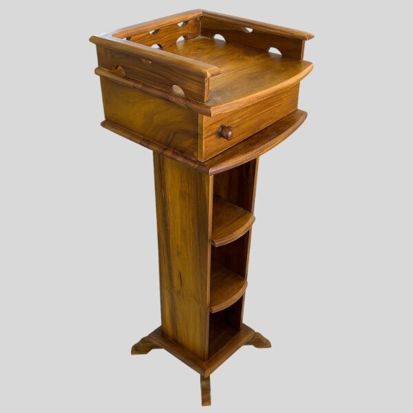 Teak Matt Finish Telephone Stand